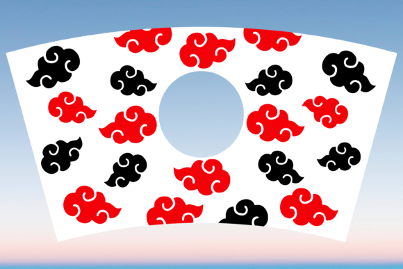 Anime Clouds 16oz Hot Cup Starbucks SVG