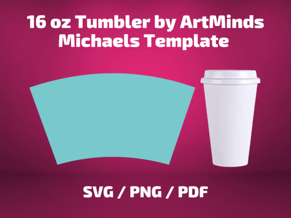 ArtMinds 16 Oz Tumbler Template: Graphics & Print