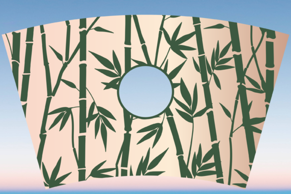 Bamboo Plant Starbucks Cup Wrap Svg: Graphics & Print Templates