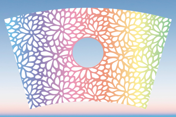 Daisies Floral Starbucks Cup Wrap SVG: Graphics & Print Templates
