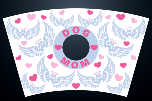 Dog Mom Mama Paws Starbucks Cup Wrap SVG: Graphics & Print Templates