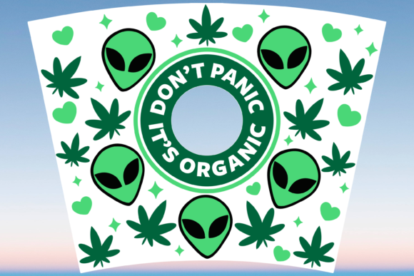 Don't Panic It's Organic Graphics & Print Templates