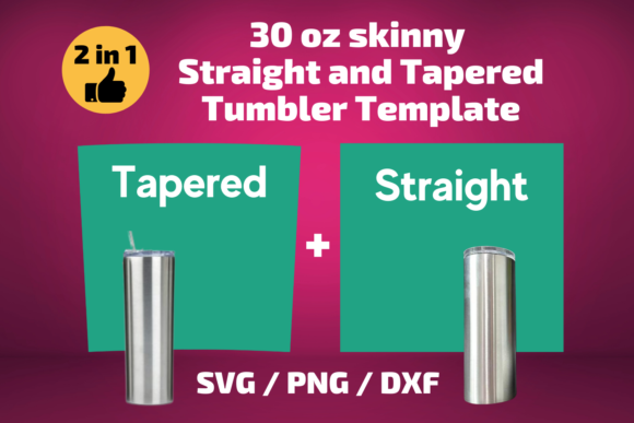Template for Tumbler 30 Oz Skinny Wrap