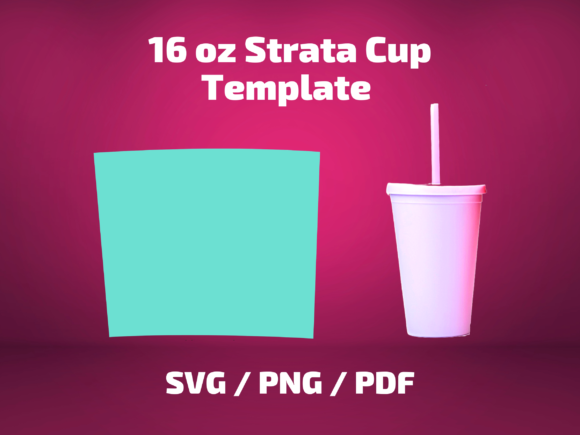 Tumbler Template 16 Oz Strata Cup: Graphics & Print Templates