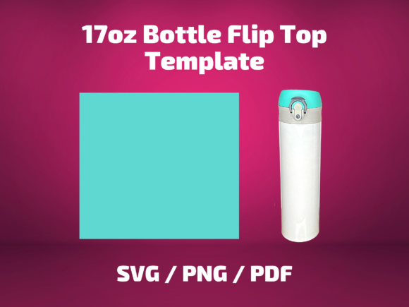 Tumbler Template 17 Oz Flip Top Bottle Graphics