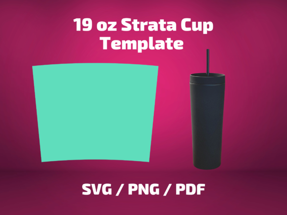 Tumbler Template 19 Oz Black Strata Cup Graphics