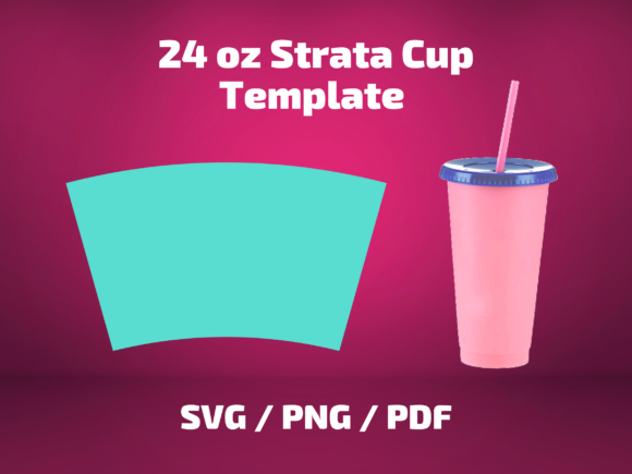 Tumbler Template 24oz Strata Cup: Graphics & Print Templates