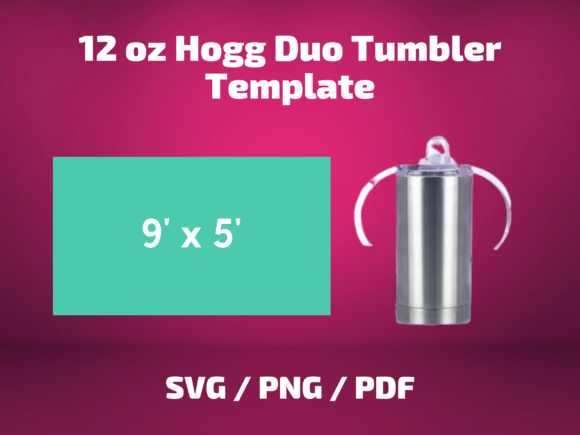 Tumbler Template Hogg 12 Oz Duo Kids Cup Graphics