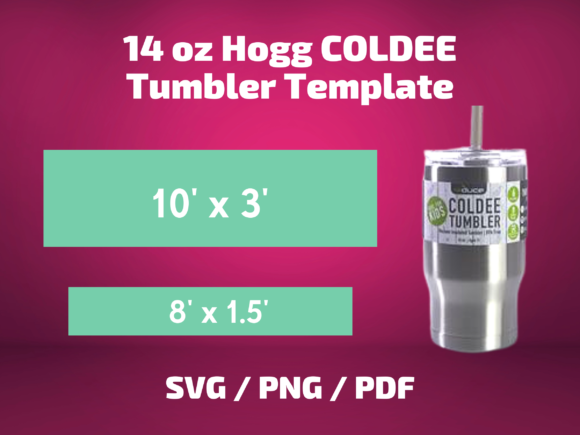Tumbler Template Hogg 14 Oz COLDEE Cup Graphics