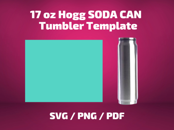 Tumbler Template Hogg 17 Oz SODA CAN Graphics