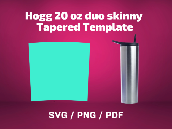 Tumbler Template HOGG NEW Tapered 20 DUO Graphics
