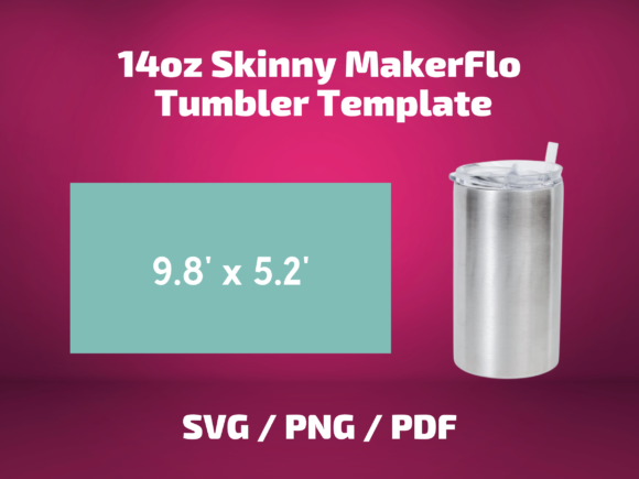 Tumbler Template Makerflo 14 Oz Skinny Graphics Review