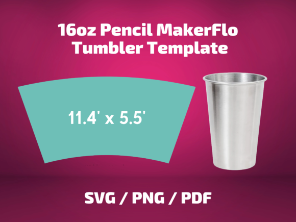 Tumbler Template Makerflo 16 Oz Pencil: Print & Graphics Review