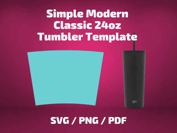 Tumbler Template Simple Modern Classic24 Graphics & Print Templates