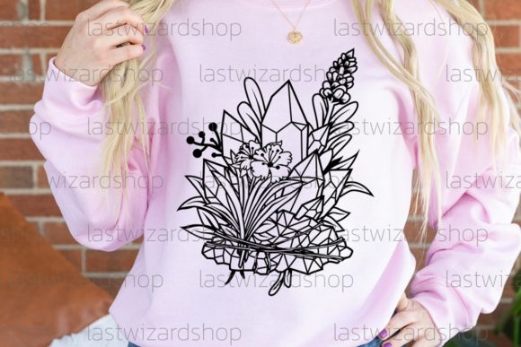 Witch Crystal SVG: Graphics for Witchy Crafts & Editorial Charm