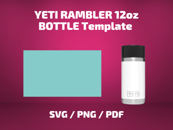 YETI Rambler 12oz Tumbler Template for Print & Graphics